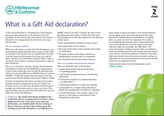 What is a Gift Aid declaration?