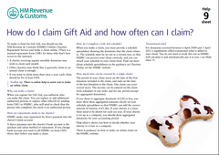 How do I claim Gift Aid and how often can I claim?